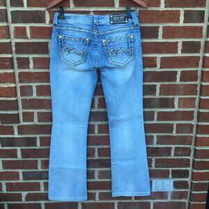 Miss Me Jeans Womens Size 27 Bootcut Low Rise Embellished Y2K Western